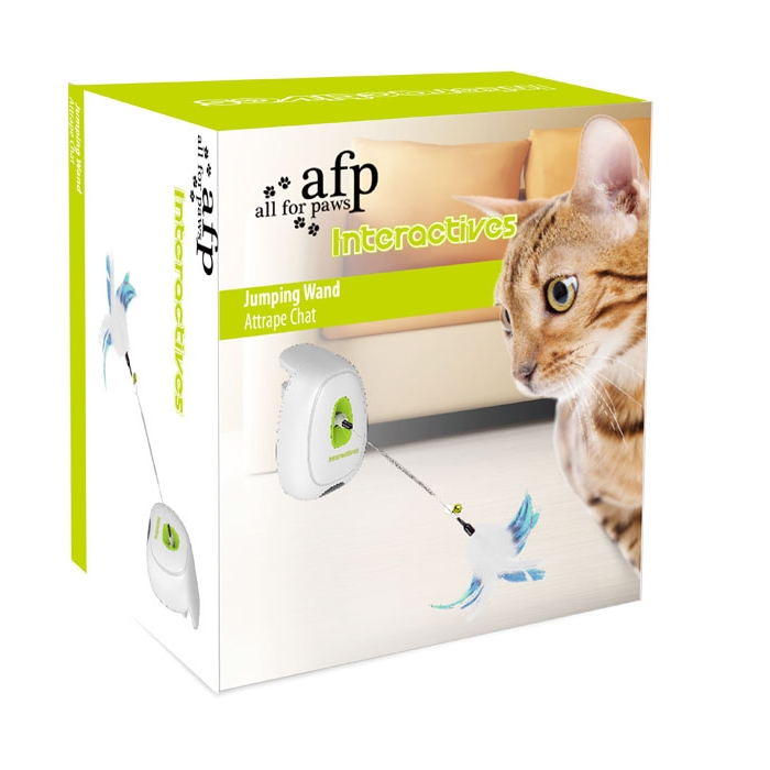 AFP INTERACTIVE CAT JUMPING WAND-عصا تفاعلية للقطط من وكالة فرانس برس للقفز واللعب