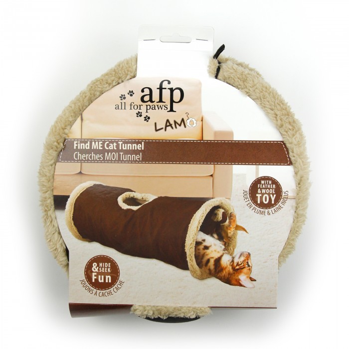 AFP LAMBSWOOL FIND ME CAT TUNNEL-نفق القطط من صوف الحملان من ماركة AFP FIND ME